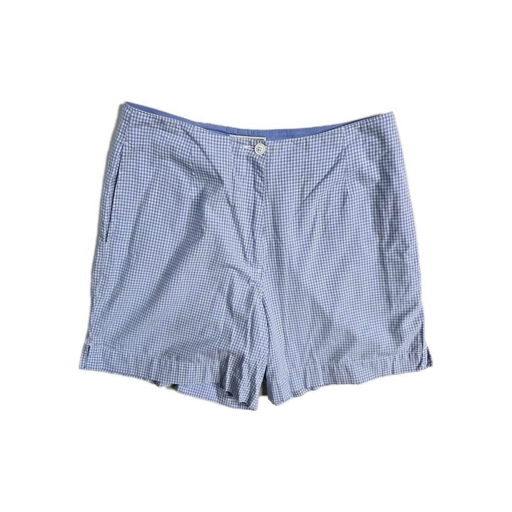 L.L. BEAN wom Vintage Blue Hi-rise Shorts 8